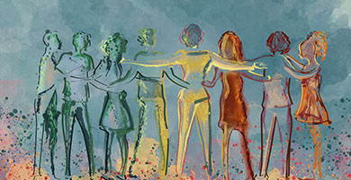 Activation of elderly people with elements of animation